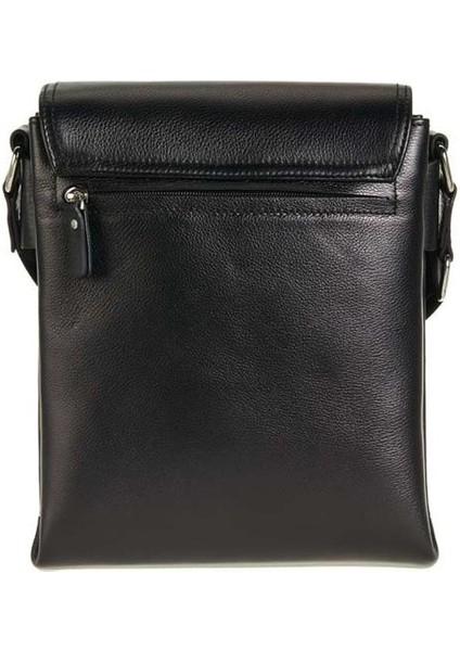 Hakiki Deri Erkek Postacı Çantası Siyah 4261