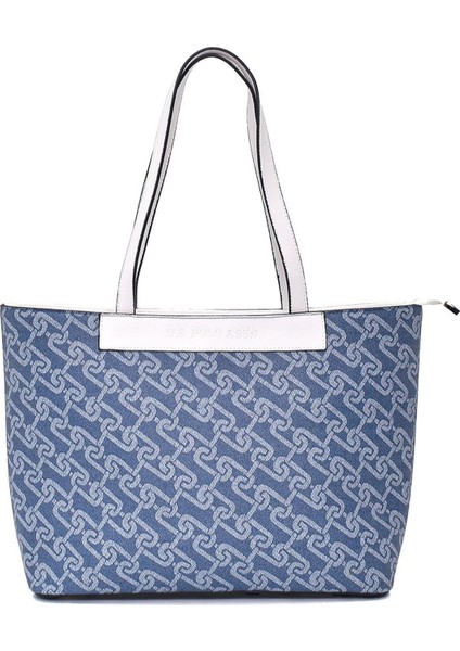 Kadın Omuz Çanta Denim-Beyaz Us23106