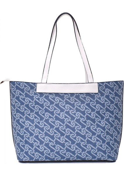 Kadın Omuz Çanta Denim-Beyaz Us23106