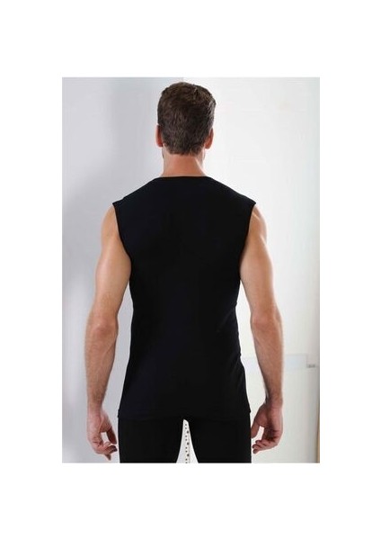 Arma Siyah Kolsuz Atlet %100 Pamuklu Dokuma 3'lü Paket Yuvarlak Yaka Tasarım fiyatları