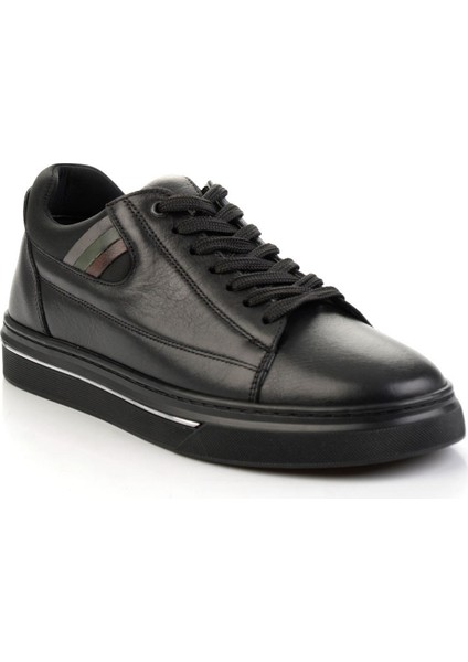 Siyah Hakiki Deri Erkek Sneaker E01082011203 fiyatları