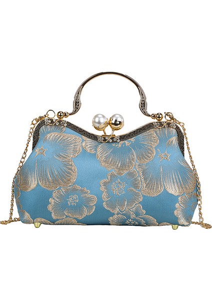Cheongsam Çanta Çin Tarzı Kadın Çantası El Çantası Podyum Hediye Çantası Omuz Çantası (Yurt Dışından)
