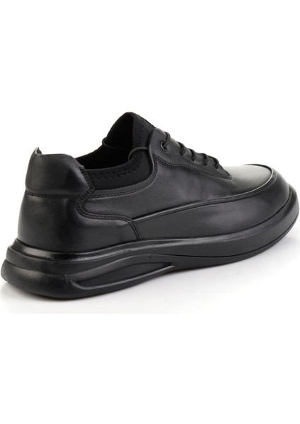 Siyah Hakiki Deri Erkek Casual Ayakkabı E01396198603 modelleri