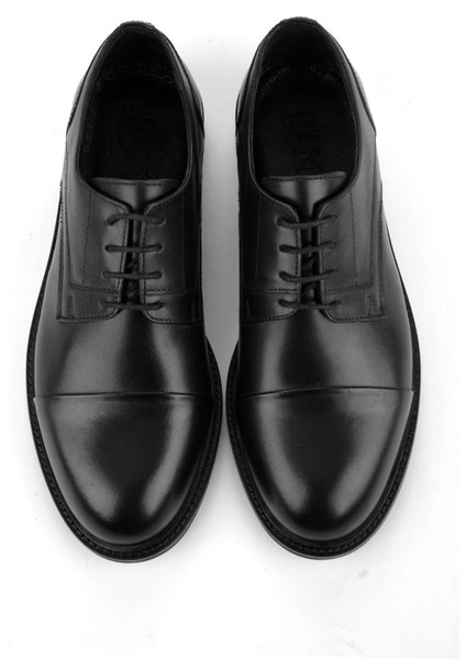 Siyah Hakiki Deri Erkek Klasik Ayakkabı E01580785203 fırsatları