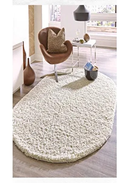 Home - Krem Shaggy Oval Yolluk