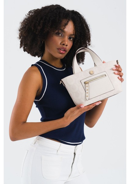 Çapraz Askılı Kadın Çanta Ekru Us25150