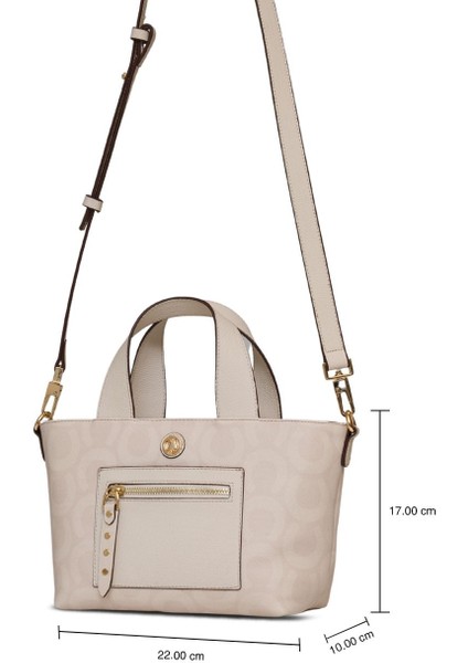 Çapraz Askılı Kadın Çanta Ekru Us25150