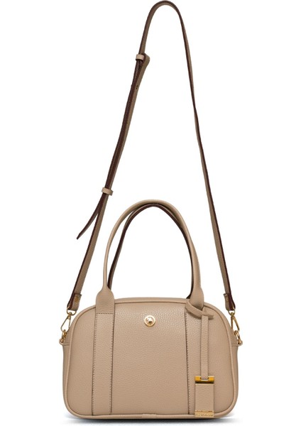 Çapraz Askılı Kadın Çanta Bej Us25191