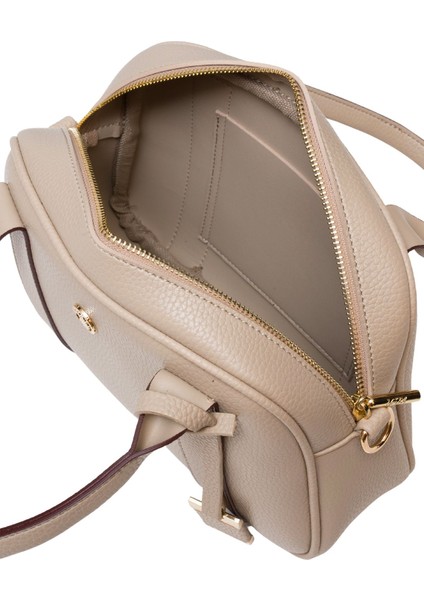 Çapraz Askılı Kadın Çanta Bej Us25191