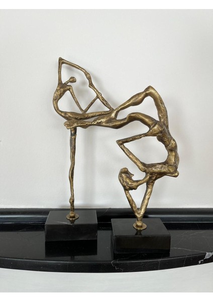 Hakiki Bronz Soyut Balerin Dekoratif Heykel Obje fiyatları