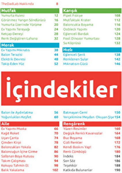 The Dad Lab Stem Deneylerle Eğlenceli Bilim 40 Stem Deneyi - STEM Deneyi 6 - 8 Yaş fiyatları