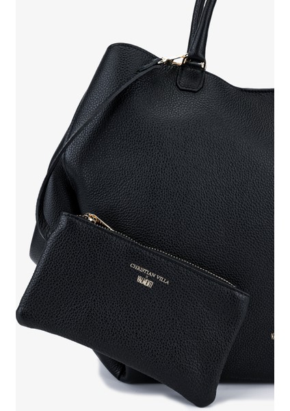 Kadın Hakiki Deri Siyah Omuz Çanta 1169 6368 Bn Cnt SK25-26 Nero fırsatları