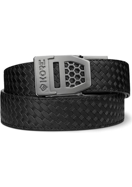 Kore 1.5'' Deri x Hasır Desen Taktik Kemer