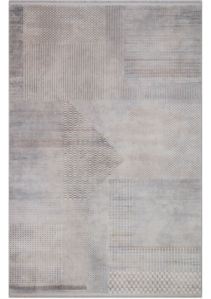 Serenity 7881 Gri - Viskon Dokuma Halı | Modern Salon Halısı