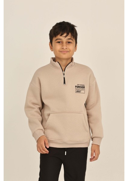 Erkek Çocuk Forever Baskılı Sweatshirt