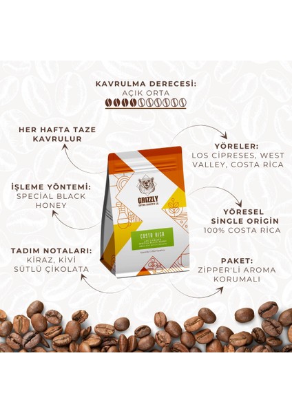 Costa Rica Los Cipreses Espresso Kahve