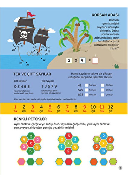 Yedi Günde Çarpım Tablosu 7/24 6 - 8 Yaş İçin modelleri