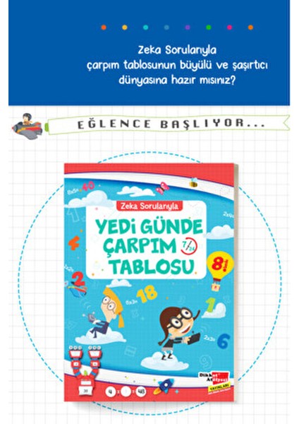 Yedi Günde Çarpım Tablosu 7/24 6 - 8 Yaş İçin