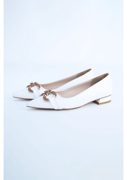 Kadın Babet Ayakkabı Z711600-BEYAZ