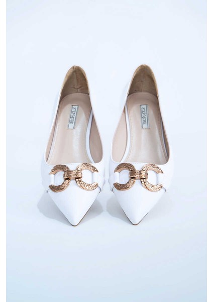 Kadın Babet Ayakkabı Z711600-BEYAZ