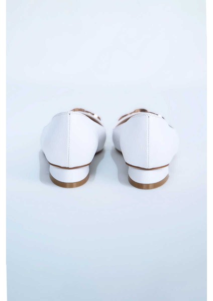 Kadın Babet Ayakkabı Z711600-BEYAZ