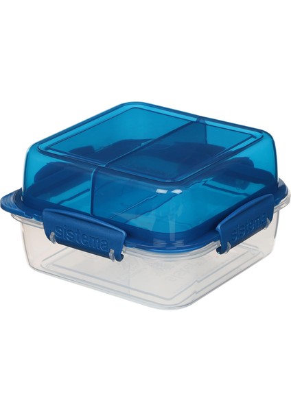 Lunchstack™ To Go™ Saklama Kabı – Dikdörtgen 1.8l & Kare 1.24L, Bpa Içermez, Klipsli Kapaklı