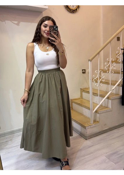 Cepli Beli Lastikli Etek