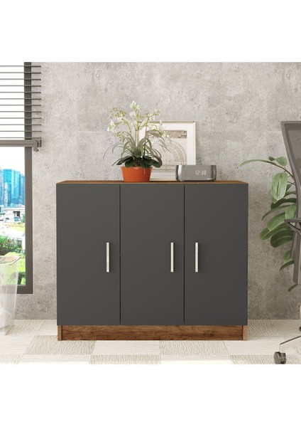 Bega E Ofis Kapaklı Dolap Barok-Antrasit Beg5-Ba fiyatları