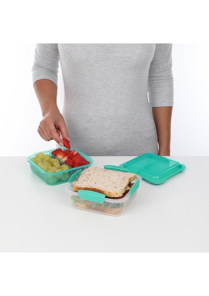 Lunchstack™ To Go™ Saklama Kabı – Dikdörtgen 1.8l & Kare 1.24L, Bpa Içermez, Klipsli Kapaklı fiyatları