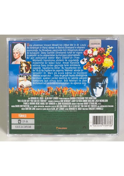 Tatlım On A Clear Day You Can See Forever VCD Film ( Barbra Streisand,yves Montand) (Orijinal Dönem Baskı Vcd) fiyatları