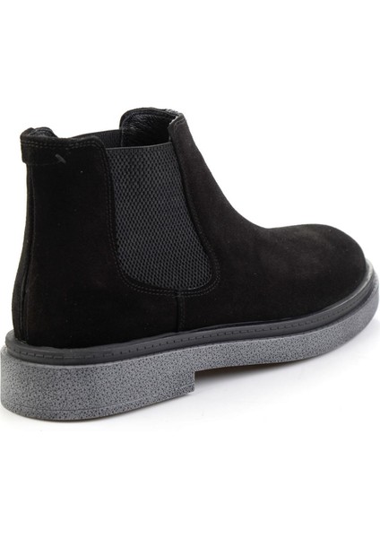 Siyah Hakiki Deri Erkek Bot & Bootie E02089000102 modelleri
