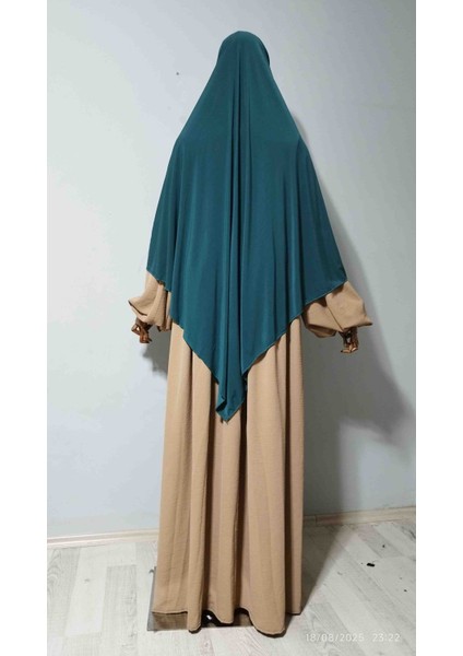 Maksi Boy Sandy Sufle Khimar Hijab Eşarp fiyatları