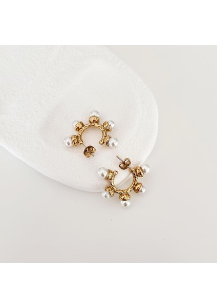 Leroy Gold Çelik Küpe