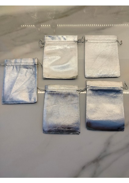 MDK Silver Mini Takı Kesesi 5li Set 12CM x 9cm