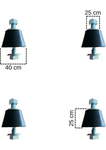 Klima Titreşim Önleyici Vibrasyon Konsol Takozu Konik Model 25X40 indirimleri