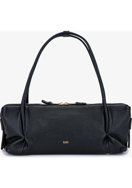 Kadın Hakiki Deri Siyah Kol Çantası 1169 6318 Bn Cnt SK25-26 Nero