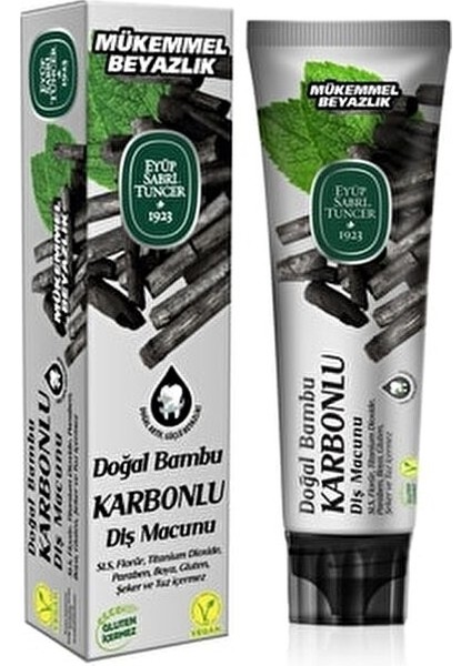 Doğal Bambu Aktif Karbonlu Diş Macunu 75 ml 6 Adet Tam Koruma Özelliğiyle fırsatları