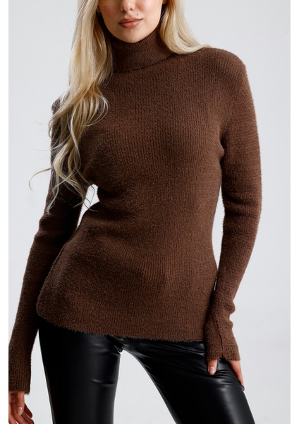 Balıkçı Yaka Sakallı Triko Kazak