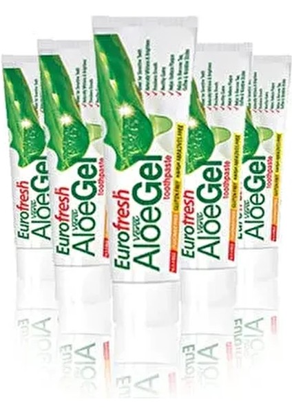 Eurofresh Aloe Veralı Diş Macunu 112 gr x 5 Adet