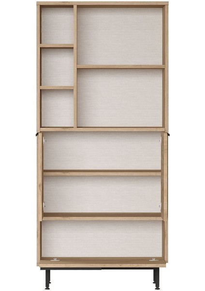 Bohem Ofis Klasör Dolabı Kitaplık 3 Kapaklı Metal Ayaklı Beyaz BOH9B-W fırsatları