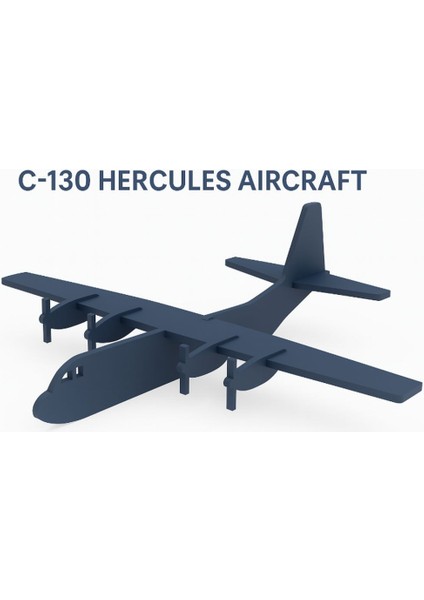 C130 Nakliye Uçağı Kit Card - Eğitici Oyuncak