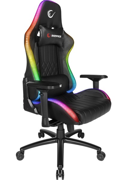 KL-R13 Void Rgb Aydınlatmalı Siyah Oyuncu Koltuğu