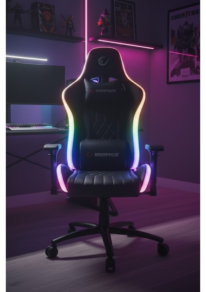 KL-R13 Void Rgb Aydınlatmalı Siyah Oyuncu Koltuğu fiyatları