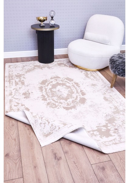 Serenity 7851 Ekru - Viskon Dokuma Halı | Modern Salon Halısı fiyatları