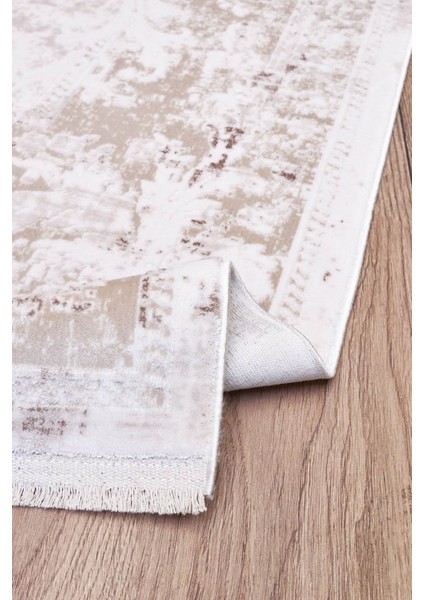 Serenity 7851 Ekru - Viskon Dokuma Halı | Modern Salon Halısı modelleri