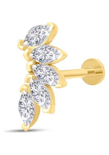 Altın Markiz Taşlı Tragus Piercing fiyatları