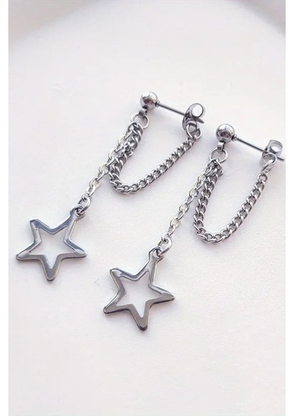 Sallantılı Yıldızlı Çelik Küpe fiyatları