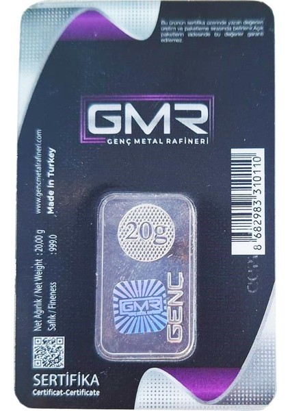 Rimagold Gmr 20 gr Gümüş Külçe fiyatları