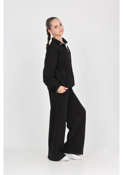 Kız Çocuk Sonsuzluk Nakışlı Eşofman Takım