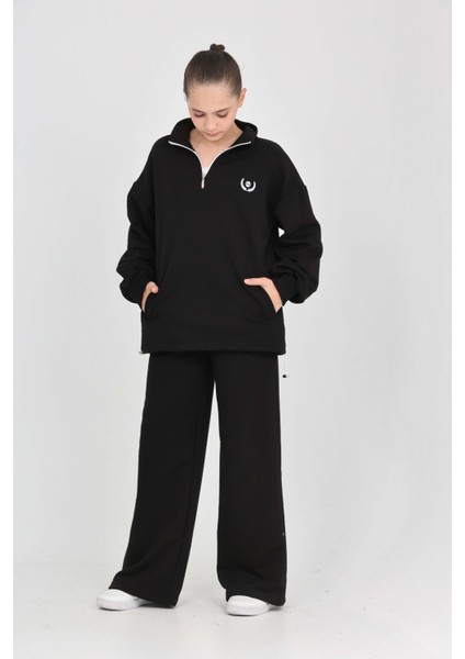 Kız Çocuk Sonsuzluk Nakışlı Eşofman Takım modelleri